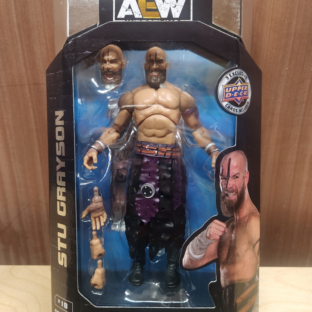 AEW Stu Grayson Action Figure - Black and Purple